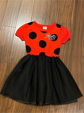 Miraculous Spots On! Ladybug Dress with Tulle Skirt Girls size 7/8
